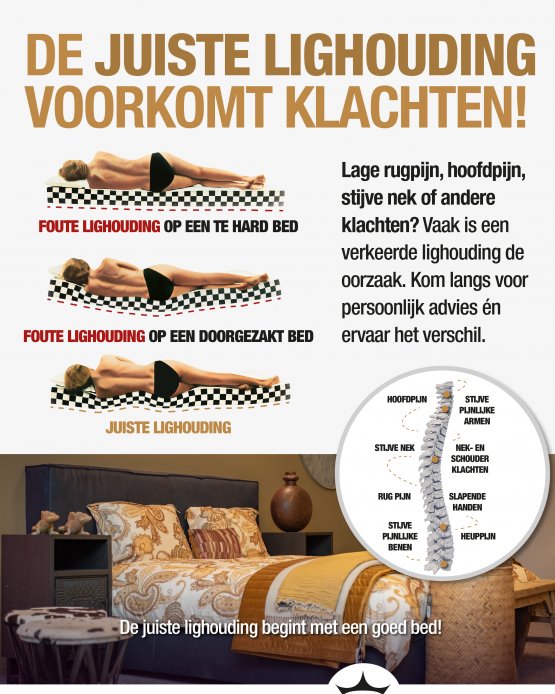 De juiste lighouding begint met een goed bed!